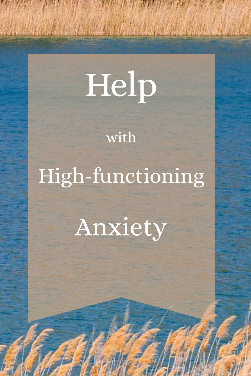 Help with High-Functioning Anxiety